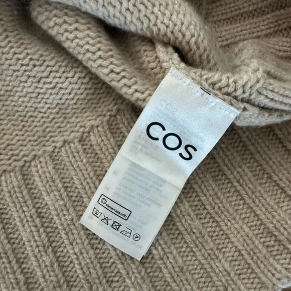 COS Women’s Chunky Pure Cashmere Turtleneck Sweater Size S - Picture 6 of 11